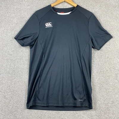 Canterbury Men’s T Shirt M Black Polyester Activewear Gym Training Sports Top - Image 1 of 4