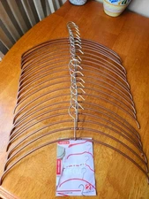 MAWA Euro Non-Slip Space Saving - Carbon Steel Hangers - Closet - Copper - (20) 