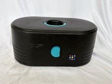 VINTAGE 80s 90s CABOODLES Black Makeup Train Case Cosmetic Storage Box Organizer
