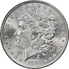 1891-S Morgan Silver Dollar PCGS MS62 Blast White Great Eye Appeal