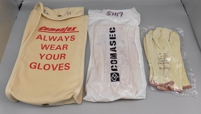New Sz 11 Cementex Class 0 Safety Glove Kit 5kv AC 20kv DC Pouch Rubber Leather