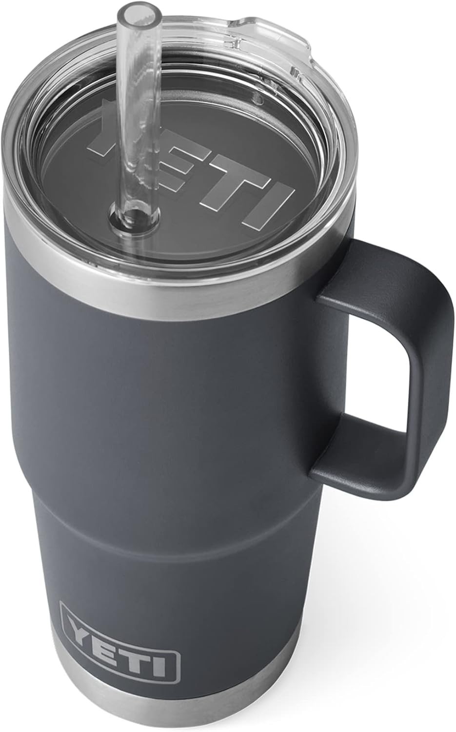 YETI Rambler 25 oz Tumbler with Handle and Straw Lid, Travel Mug Water Tumbler,