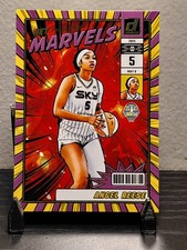 2025 Panini WNBA Donruss Angel Reese Net Marvels Gold Press Proof Chicago Sky
