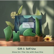 Gua Sha Massage Tools, 4 Pcs Multi-Shaped Gua Sha Tools for Face Body