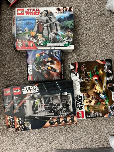 Lego Star Wars Sets Lot 75238  75324 (x2) 75200  75369 Incomplete w/boxes