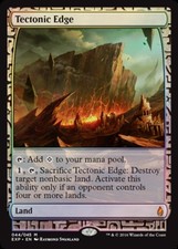 Slightly Played, English - 1 x MTG Tectonic Edge - Foil MPS: Expeditions