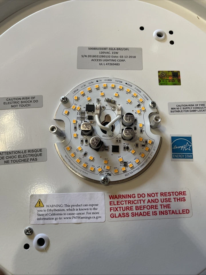 🔥(AN) ***QTY 1*** Access Lighting Conga 16" LED Flush Mount Ceiling Light Bronz - Image 3 of 4