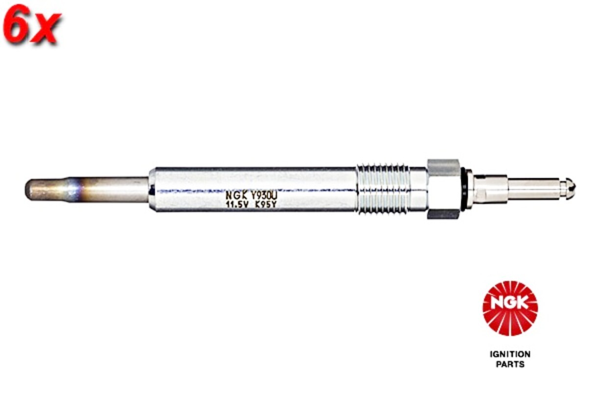 NGK 6x Glow Plug For MERCEDES S202 W202 S124 W124 S210 W210 93-02 0011591501