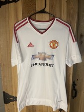 adidas Manchester United Chevrolet Sponsor Soccer Jersey Shirt White/Red