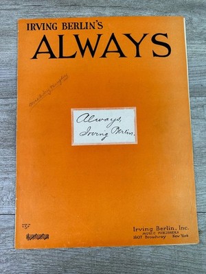 ALWAYS Sheet Music Irving Berlin P/V/U Ukulele Chords 1925