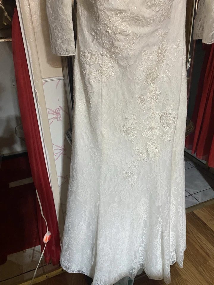 Vestido de novia blanco talla 12/14 Foto 3 de 4