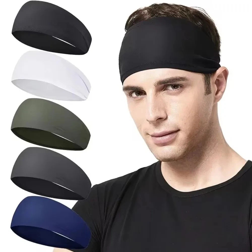 5 Pack Sports Headbands for Men & Women, Moisture Wicking Workout Sweatbands US