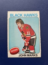 1975/76 OPC Hockey John Marks Card # 121 In Excellent Condition
