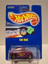 1991 Hot Wheels Volkswagen VW Bug, Purple, Die Cast Metal Collector Number 171