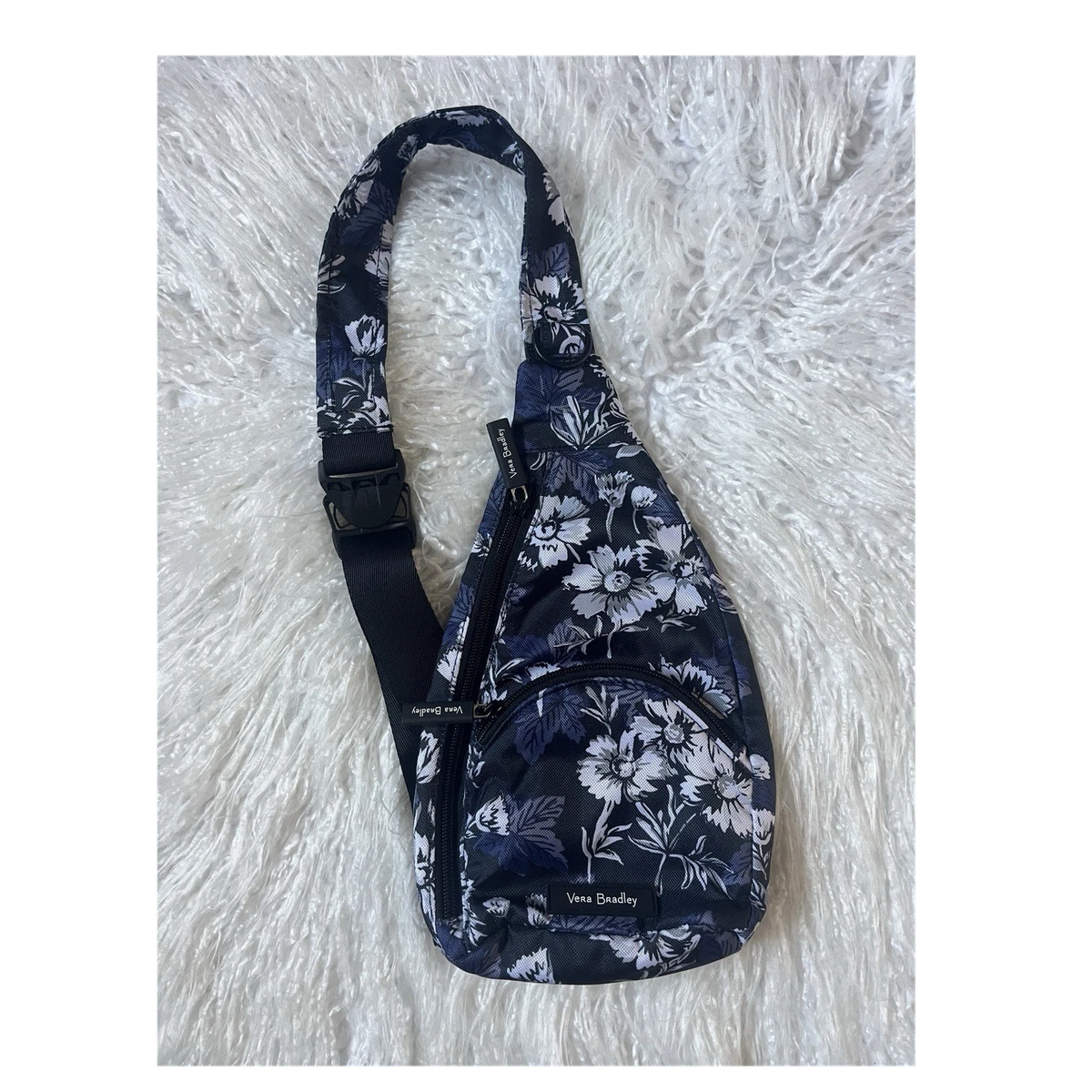 Vera Bradley Navy Multicolor Floral Sling Crossbody Vera Bradley Ditsy Floral Navy Sling Bag Belt | Mercari main image 3