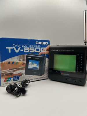 #ad Casio TV 6500 Portable Color LCD Television 2.7” Screen Tested Working w Box $112.87