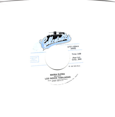 LOS INDIOS TABAJARAS:    MARIA ELENA / ALWAYS IN MY HEART ''INST.'' .. 45 RPM 9244