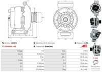 As-Pl Lichtmaschine Generator 110 A 12 V FüR Ford Ranger 2.2 Tdci 4X4