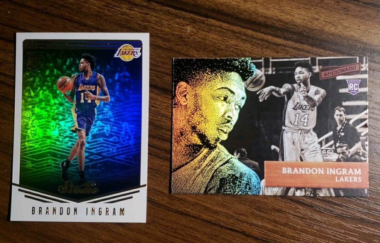 2016-17 Panini Studio Brandon Ingram #76 Aficionado #25 RC HOLO LOTx2 Raptors