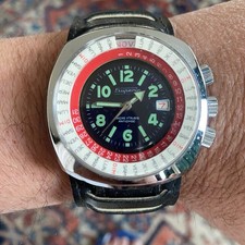 Orologio Superia vintage diver sub giorno data 3 corone carica manuale Vintage