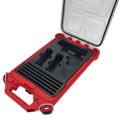 Glock 43X Insert for Milwaukee Packout – Holds 2 Mags + 95 Rounds