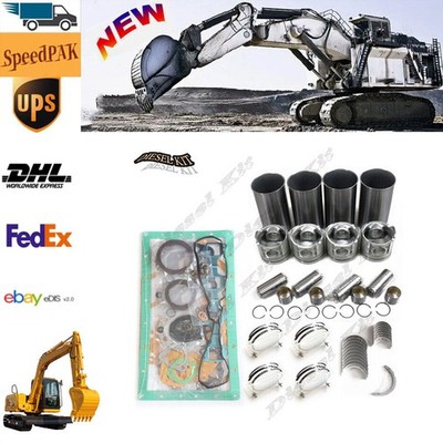 For Isuzu 4BE1 Engine Rebuild Kit NKR NPR ELF35 Turck Hitachi Sumitomo Excavator