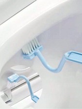 1PC V-Shaped Toilet Brush–Small Curved Plastic Brush for Deep Bathroom Cleani-UK