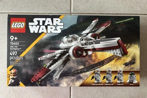 Lego Star Wars ARC-170 Starfighter 75402 Full Set with Mini figures