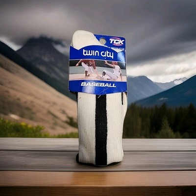 TCK Adult ProSport Sock White Black Stripe Size medium