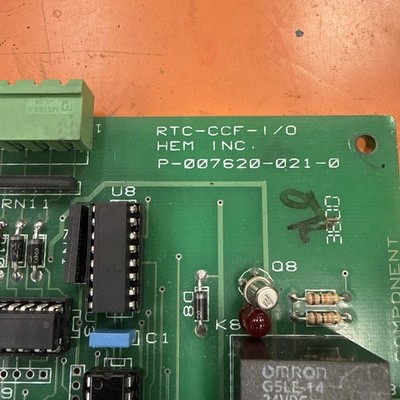 Hem Saw RTC-CCF-I/O  P-007620-021-0 I/I PC Board Used