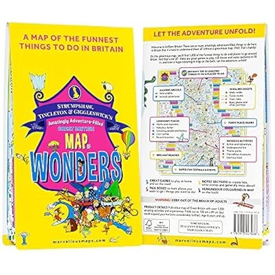 Great British Map of Wonders | Adventure Map & Guide | Marvellous Maps | Days Ou