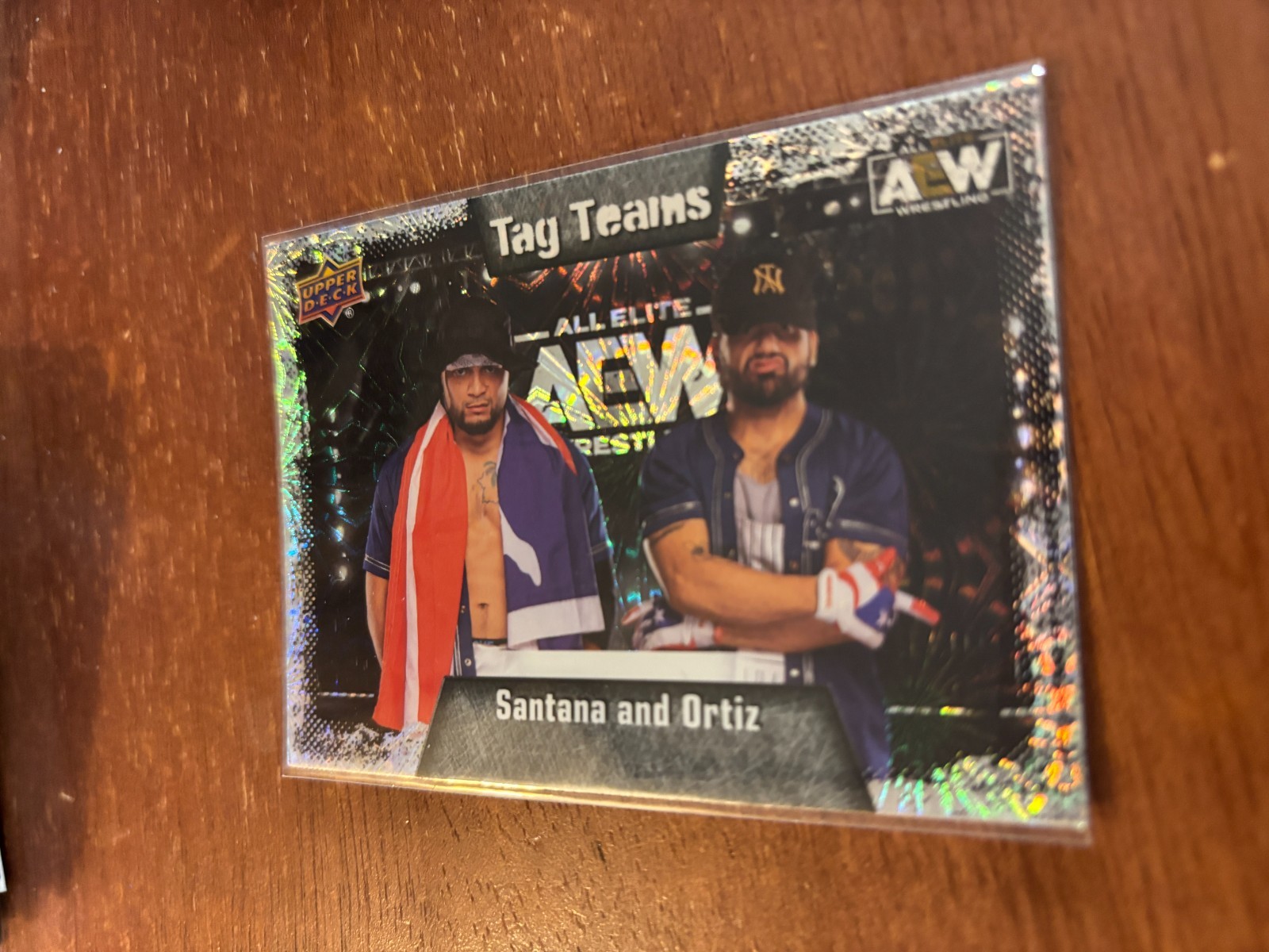 2022 AEW Upper Deck Pyro #86 Tag Teams Santana & Ortiz