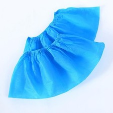 100pcs Blue Disposable Non-woven Shoe Covers Non-slip Wear-resistant Shoe Covers