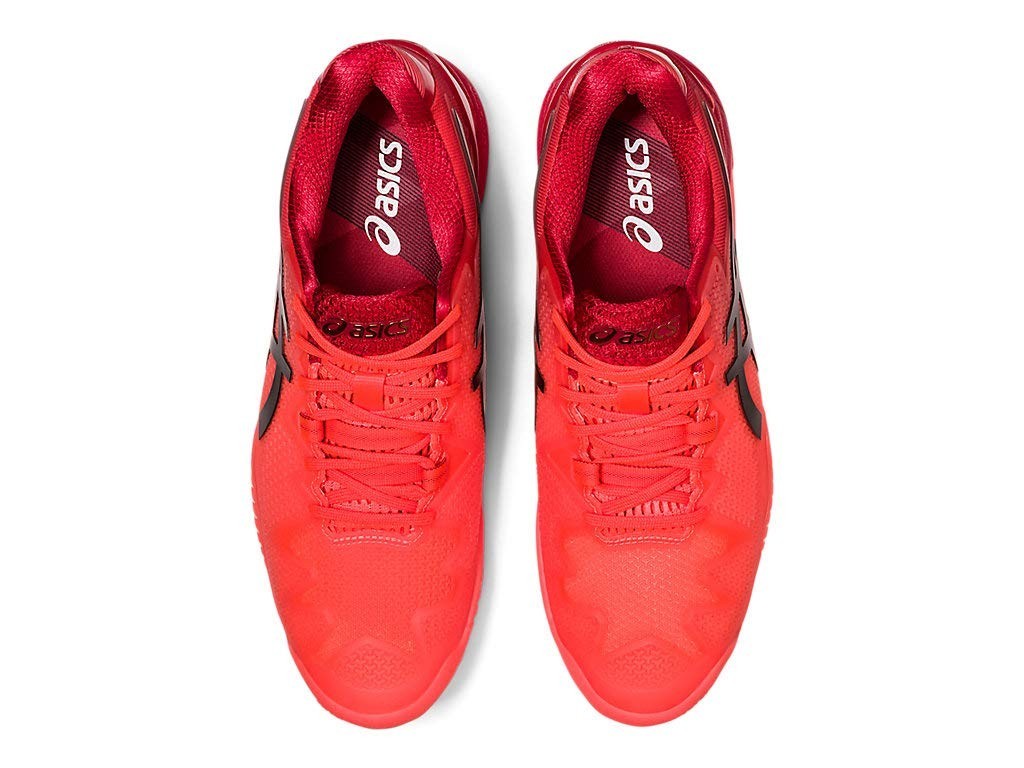 ASICS Gel-Resolution 8 Tokyo Mens Tennis Shoes 9 Sunrise Red Black