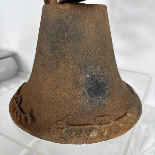 Vintage-Style Cast Iron Horse & Carriage Door Bell Rustic Farmhouse Repro 13”x11 - Picture 15 of 15