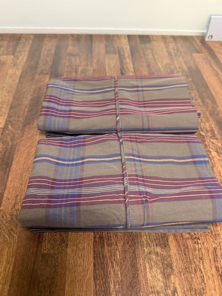 Ralph Lauren ADRIANA CUADROS Verde Oliva 2 Fundas de Almohada ESTÁNDAR 100% Algodón Foto 2 de 4