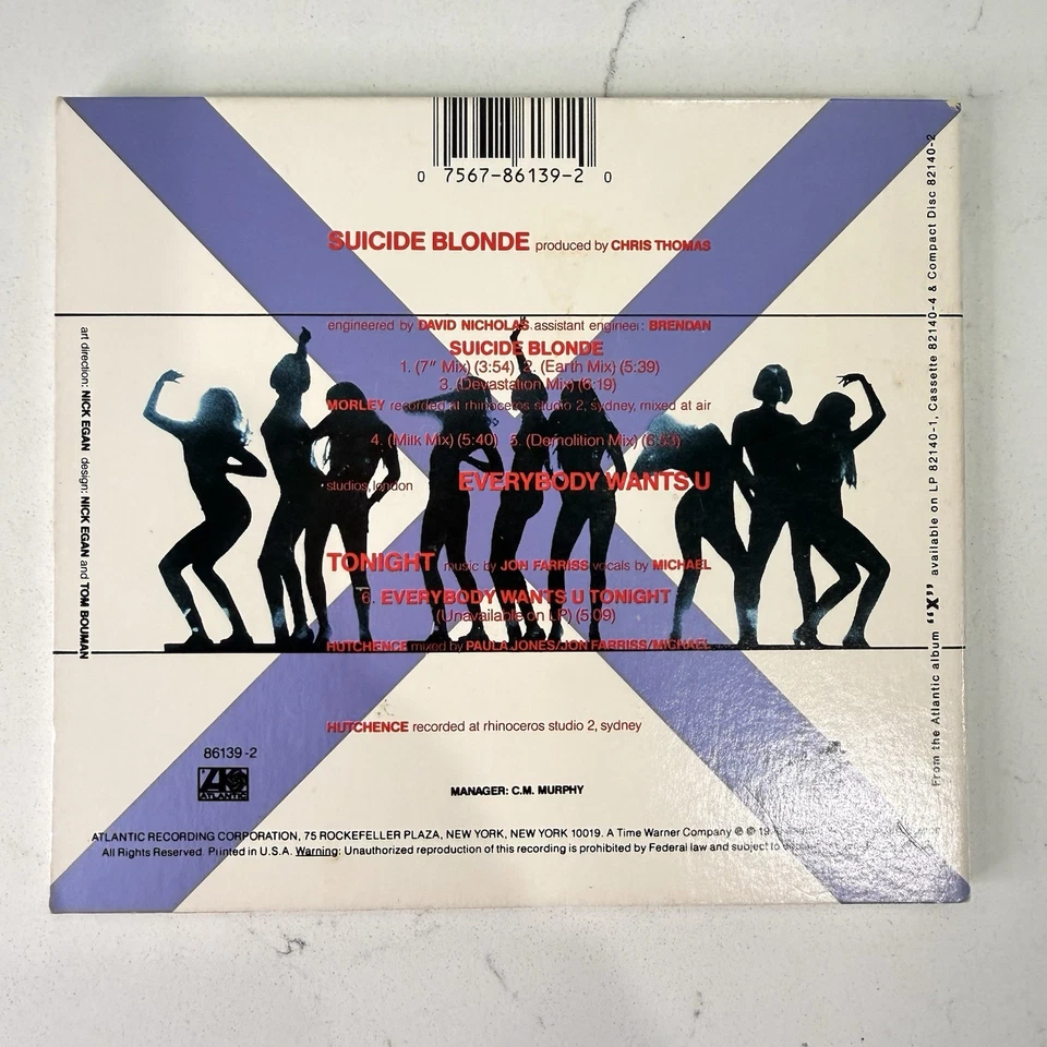 INXS Suicide Blonde CD Maxi Single 1990 - Image 2 of 4