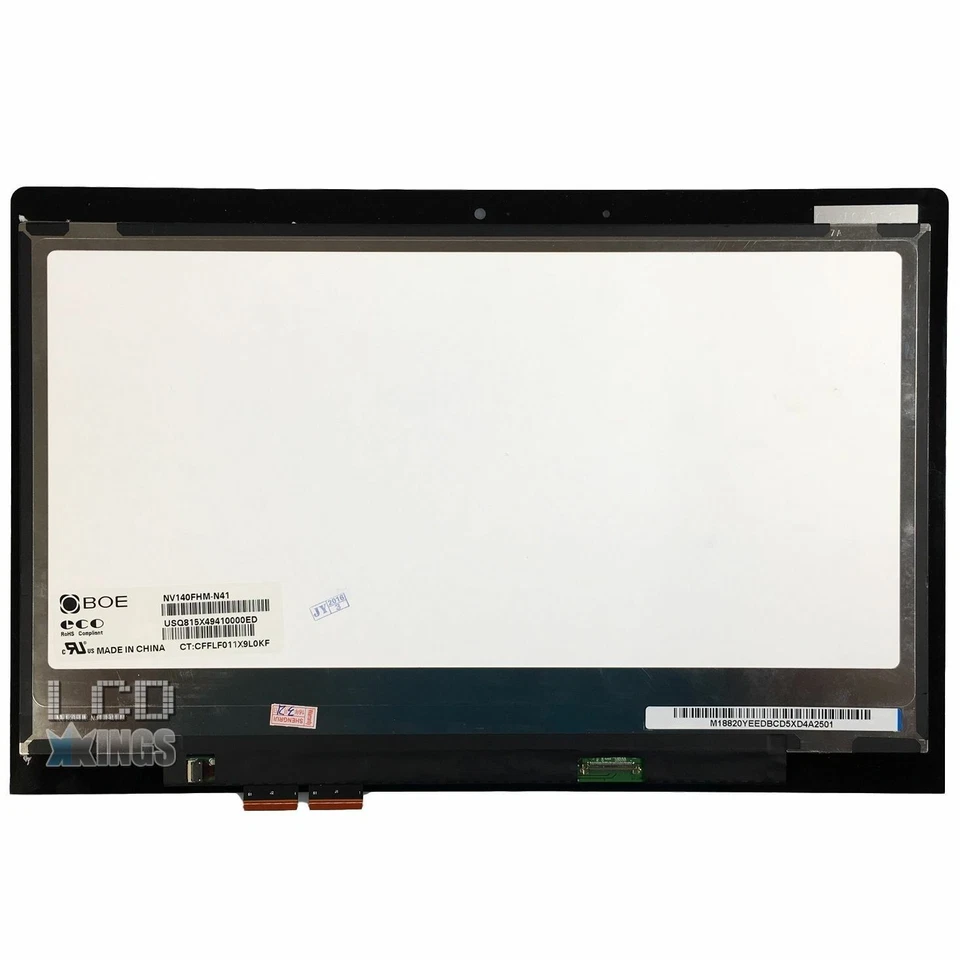 Pantalla Táctil LCD Digitalizador Montaje N140HCE-EBA Para Lenovo Yoga 3 14" - Imagen 2 de 2