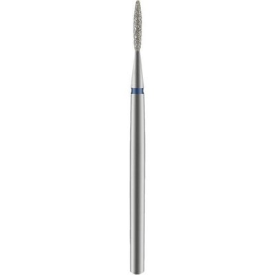 Diamond cutter tip ''Flame'', blue, diameter 1.4 mm / working part 8 mm Staleks Pr