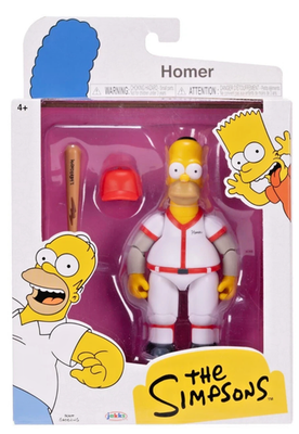 #ad HOMER SIMPSON baseball uniform jakks pacific 5quot; inch wave 3 figure simpsons NEW $24.99