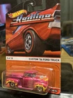 Hot Wheels Redline Custom 56 Ford Truck Pink With Flames