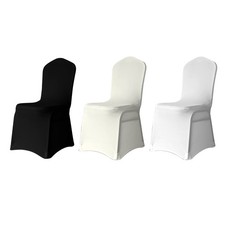 Image of 10-100 Chair Covers Spandex Stretch Wedding Anniversary Banquet Party Decoration