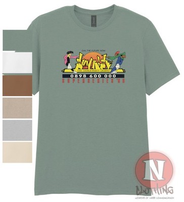 NAUGHTEES Sunrise T-Shirt Early 90s Dance Party Rave EDM Heavyweight Bio-Jersey