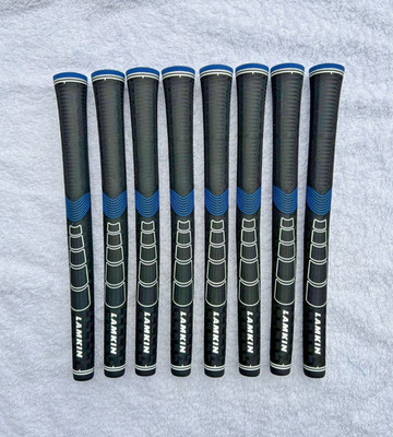 x8 Lamkin Sonar Midsize Plus schwarz & blau Golfgriffe + Band