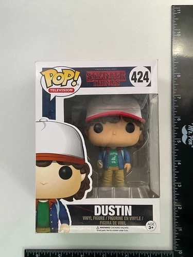 Funko Pop! Television: Dustin #424 Stranger Things Vinyl Figure J2