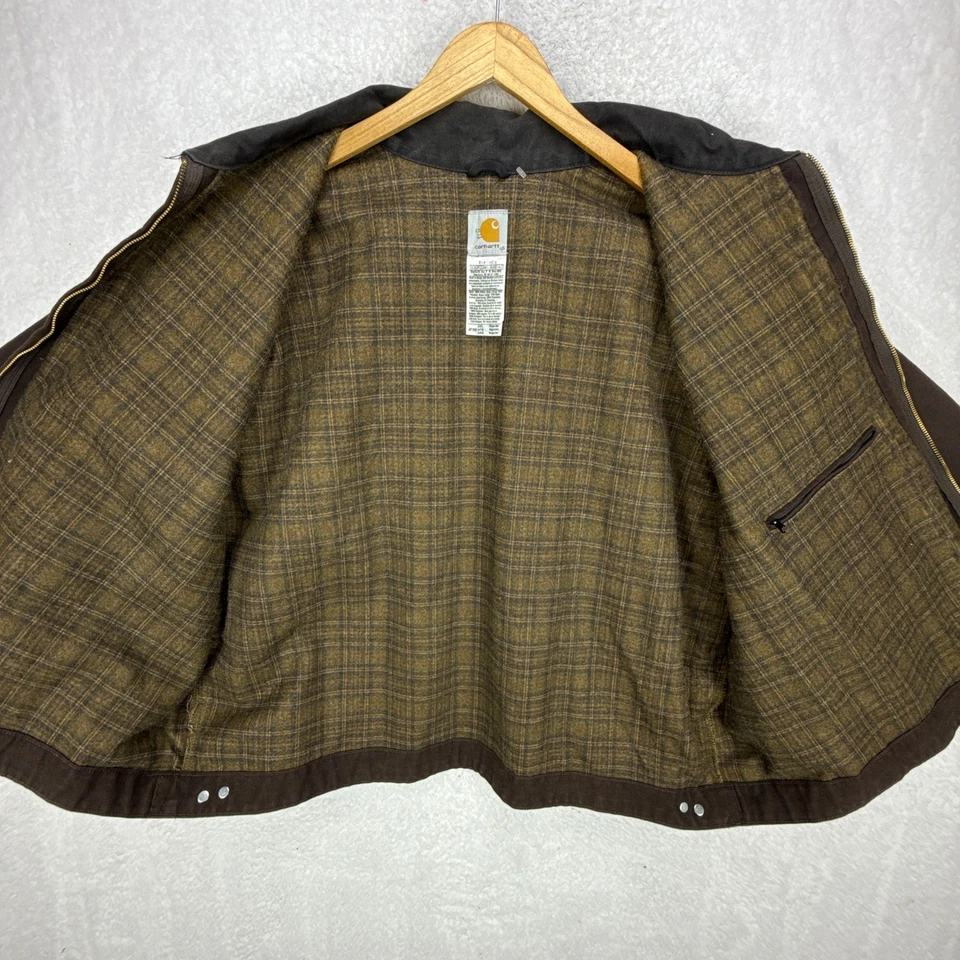 Carhartt Detroit Jacket Blanket Lined Mens 4XL J97 DKB Dark Brown NWT NOS - Image 4 of 4