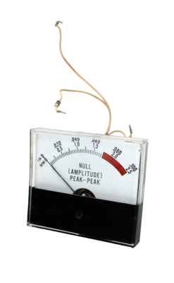 Eil Instruments JE/MS-2 Null Amplitude Peak-Peak Panel Meter Gauge