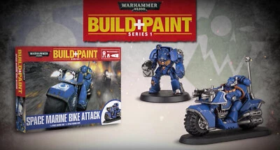Warhammer 40K Space Marine Bike Attack Build & Paint Model Kit REVELL