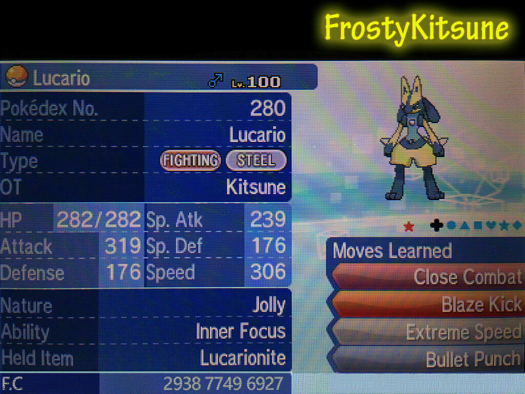 Pokemon 10448 Shiny Mega Lucario Pokedex: Evolution, Moves