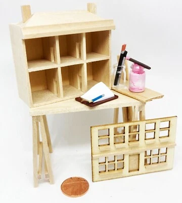 Puppenhaus Naturfinish Puppenhaus Dekorationsset Tumdee 1:12 Maßstab Möbel - Bild 1 von 4